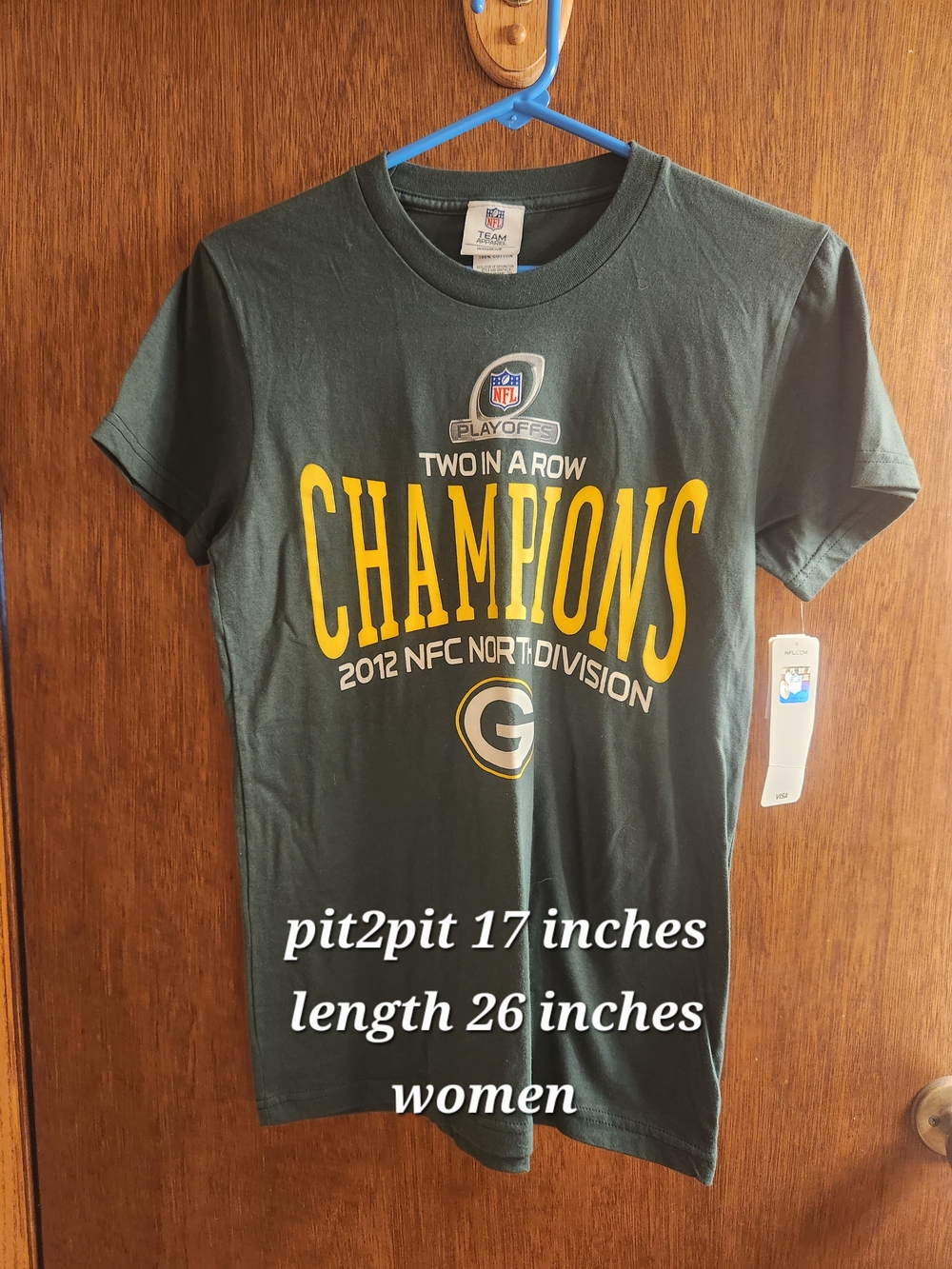 NFL Green Bay Packers Dark Green & Yellow 'Champions' Short Sleeve Tee